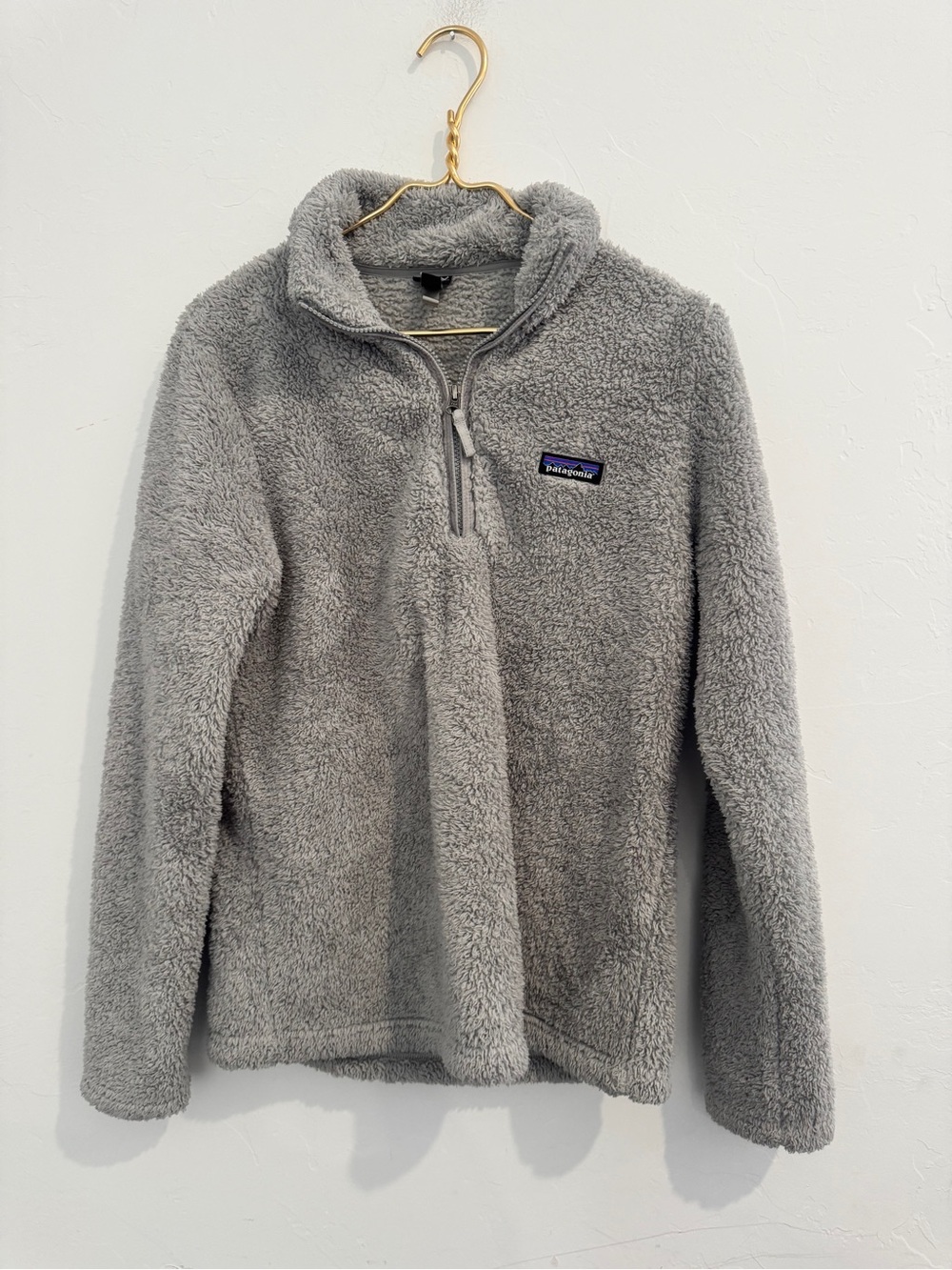 Patagonia Women's Los Gatos 1/4-Zip Fleece Gray Size large